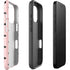 Pink and Black Polka Dots iPhone 16 Pro Impact Case